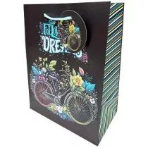 Fresh Torebka ozdobna matowa rower GB23126 18x23x10cm