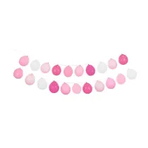 PartyDeco Girlanda balonowa 3w1 r�owy 20 szt.