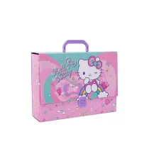 Patio Teczka przestrzenna tekturowa z gumk� A4 Hello Kitty pink wz�r 1