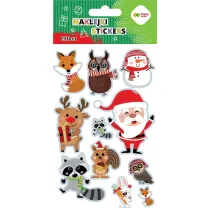 Happy Color Naklejki EFFECT-Xmas Animals 10x20cm