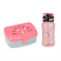 Lassig Zestaw na lunch Lunchbox + Tritanowa butelka - bidon 460 ml About Friends Dinozaur