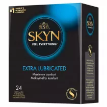 Unimil Skyn Feel Everything Extra Lubricated nielateksowe nawilane prezerwatywy 24 szt.