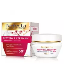 Perfecta Peptydy & Ceramidy 50+ krem do twarzy redukcja zmarszczek i nawil�enie na dzie� i na noc 50 ml