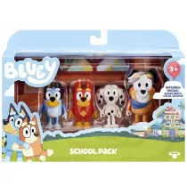 Bluey Figurki 4Pak Szkolna Paczka