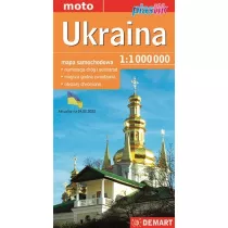 Ukraina 1:1000000 mapa samochodowa plastik
