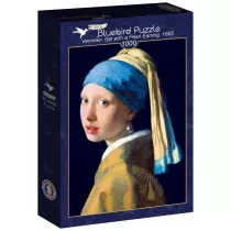Puzzle 1000 el. Dziewczyna z per��, Vermeer Bluebird Puzzle