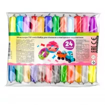 Zestaw lekkiej ciastoliny piankolina 24 kolory Lovin
