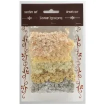 Galeria Hobby Zestaw cekiny kremowych 6mm, 30g
