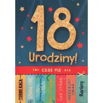 Karnet okazjonalny B6 z kopert� 18 Urodziny PAN DRAGON KB6-1860