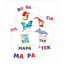 Ukadanka sylabowa. Wyrazy dwusylabowe 126 kart