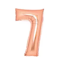 Amscan Balon foliowy cyfra 7 r�owe z�oto 46x66cm