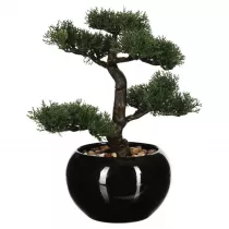 Atmosphera Drzewko bonsai wj doniczce 36 cm czarny