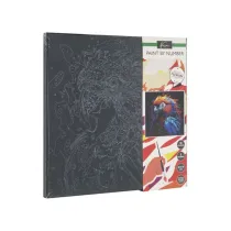 Omega Toys Malowanie po numerach na czarnym ptnie - papuga