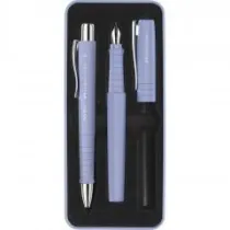 Faber-Castell Zestaw prezentowy Poly piro B+dugopis Pale Iris