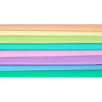 Bibua marszczona 25x100cm pastelowa 8 kolorw Happy Color