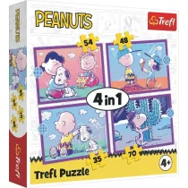 Puzzle 4w1 Peanuts Snoopy TREFL