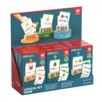 Display Logiczne amigwki | Edukacyjna gra karciana z kluczem 36m+, 9 szt. mix poziomw Top Bright