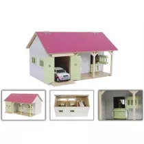 Stajnia z dwoma boksami 34x22x19cm rowa 1:32 Hipo