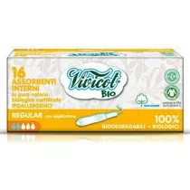 Vivicot Bio Tampony Regular z aplikatorem, z organicznej baweny 16 szt.