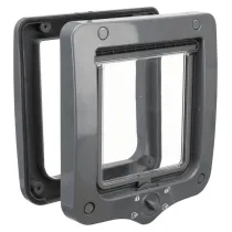 Trixie Drzwiczki dla kota 4-Way, 20 x 22 cm, szare