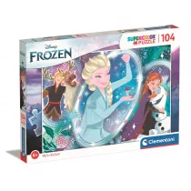 Puzzle 104 el. Supercolor. Frozen 2 Clementoni