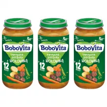BoboVita Obiadek Warzywna potrawka z woowin po 12 miesicu Zestaw 3 x 250 g