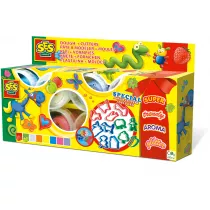 Ciasto masa zestaw 8 kolor�w + 12 foremek Ses Creative