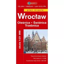 Wroc�aw. Ole�nica. �widnica. Trzebnica. Plan miasta w skali 1:21 000