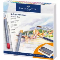 Faber-Castell Kredki Goldfaber Aqua + 2 owki + pdzel 38 kolorw
