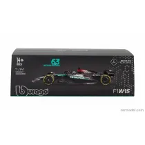 Bburago model 1:24 bolid f1 mercedes amg w15 2024 george russell 18-28063