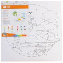 Podobrazie bawe�niane Pejza� 25x25cm HAPPY COLOR