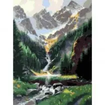 Malowanie po numerach - Miejsce w grach 40x50cm
