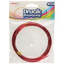 Brewis Druciki florystyczne czerwone 3m x 2 mm