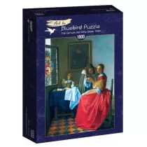 Puzzle 1000 el. Dziewczyna z kieliszkiem wina Bluebird Puzzle