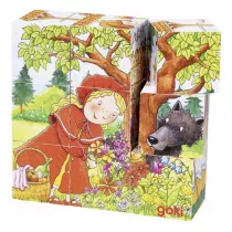 Puzzle Ukadanka szecienna - Czerwony kapturek Goki