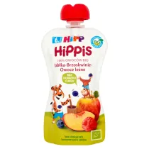 Hipp Mus owocowy Jab�ka-Brzoskwinie-Owoce le�ne po 6. miesi�cu 100 g Bio