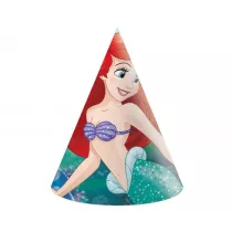 Procos Czapeczki papierowe Ariel Disney 6 szt.