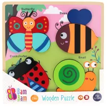 Puzzle Uk�adanka drewniana Ogr�d BAM BAM 541641
