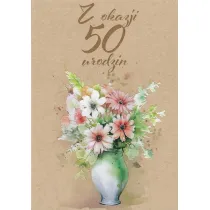 Trend Kartka okoliczno�ciowa Urodziny 50