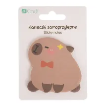 Dalprint Karteczki samoprzylepne Kapibara Muszka 6.2x6cm