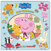 Peppa Pig. Ksika z puzzlami. Mali pomocnicy