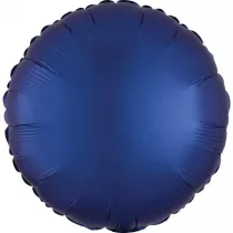 Amscan Balon foliowy Lustre Navy niebieski okr�g�y 43cm