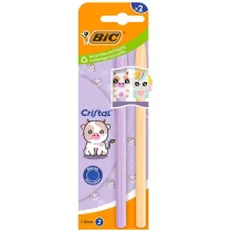 D�ugopis Cristal Figurine 1mm niebieski 2 szt BIC