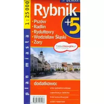 Rybnik plus 5 - plan miasta demart 1:25000