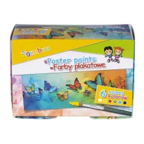 Farby plakatowe Gimboo 6x20ml kolorw