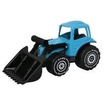 Traktor z adowaczem 32 cm, kolor turkusowy PLASTO