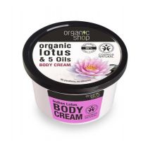 Organic Shop Organic Lotus & 5 Oils Body Cream krem do ciała Indyjski Lotos 250 ml