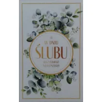 Art Nuvo Karnet �lub z�ocony, eukaliptus (13x20,5cm) S-0402