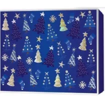 Pude�ko prezentowe �wi�teczne, choinki (22,5x17,5x4cm)
