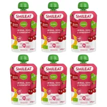 Smileat Mus z ekologicznymi wi�niami, acai i amarantem po 8 miesi�cu Zestaw 6 x 100 g Bio